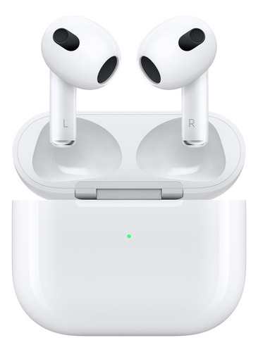 Apple AirPods (3 ª Generación) Lightning Case Color Blanco Luz Verde