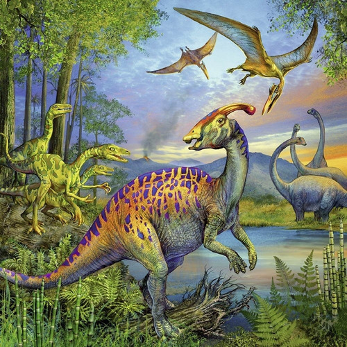 Imagen 2 de 6 de Rompecabezas Ravensburger 3x49 Pzas Dinosaurios