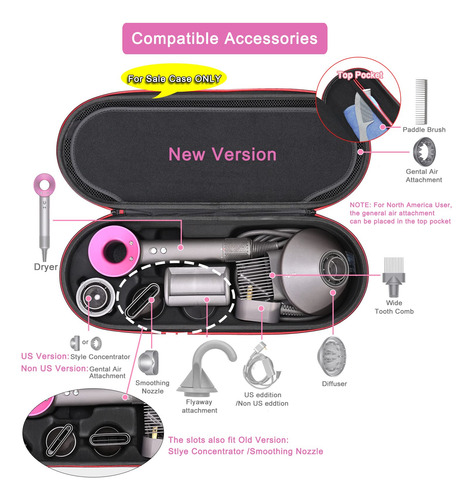 Case Rlsoco Hard Para Secador De Cabelo Supersônico Dyson Co