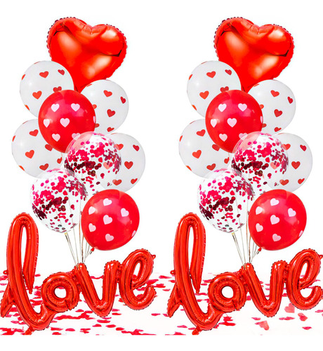 Valentines Día Del Día, Amor Rojo De 40 Pulgadas De 18 Pulga
