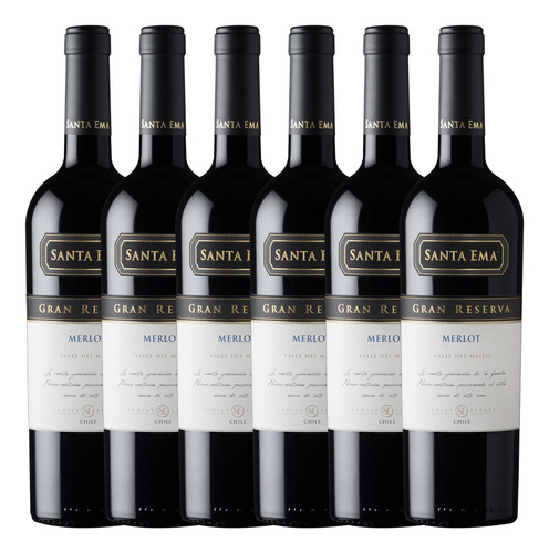 6x Vino Santa Ema Gran Reserva Merlot