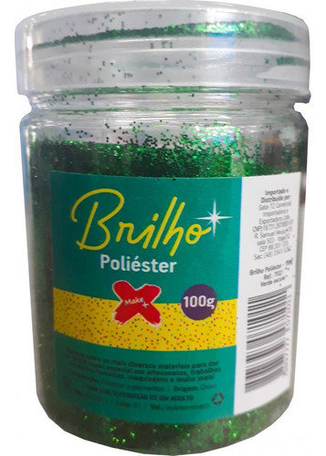 Glitter Pote 100g Verde Escuro Make