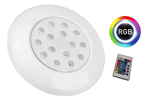 Bala Sumergible Led Rgb 6w Para Piscinas Y Jacuzzis