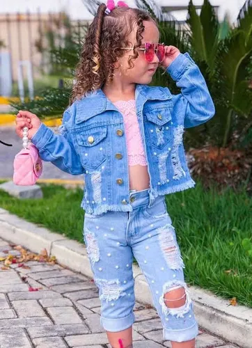 Jaqueta jeans infantil mercado livre sales