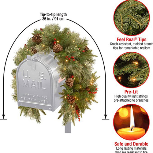 Decoraciones Navideñas Para Buzones Botín De Buzón Con Luces