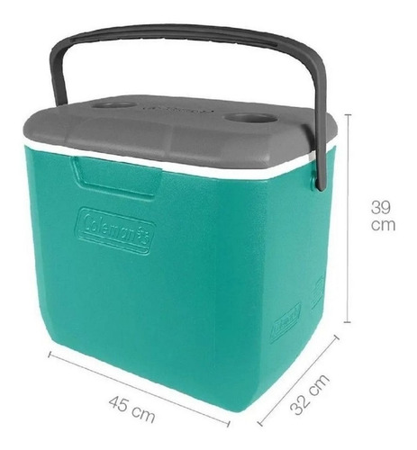 Imagen 2 de 10 de Conservadora Coleman 30qt Excursion Manija Heladera Camping