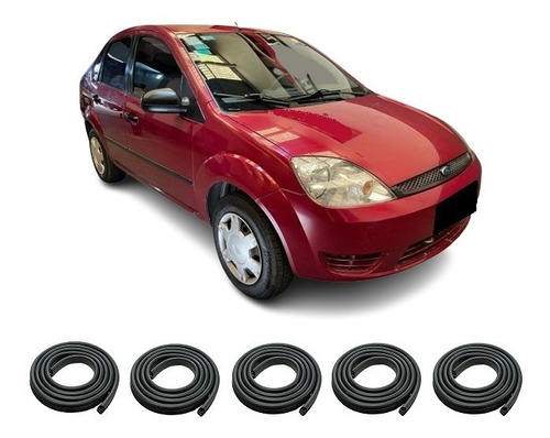 Ford Fiesta 2005 Burletes Kit 4 Puertas + Baul Xxy