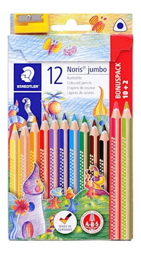 Lapices Staedtler Jumbo Noris X 12 Colores Color Color