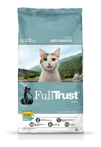 Fulltrust Para Gato Adulto 3 Kg Alimento Super Premium