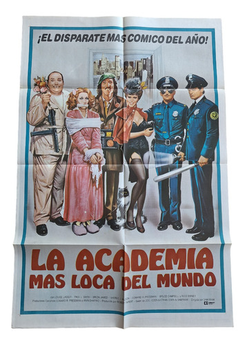 Poster Afiche Cine La Academia Más Loca Del Mundo *