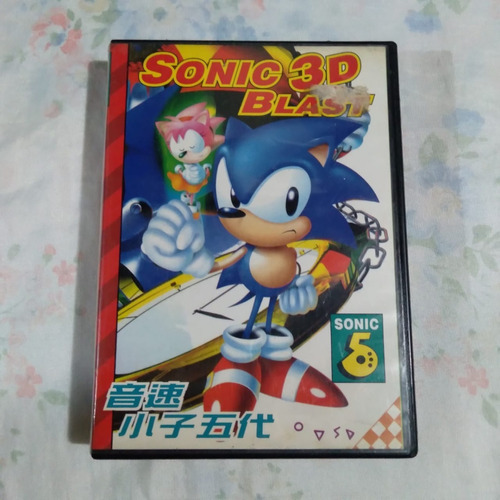 Jogo Mega Drive Sonic 3d Blast Com Capa
