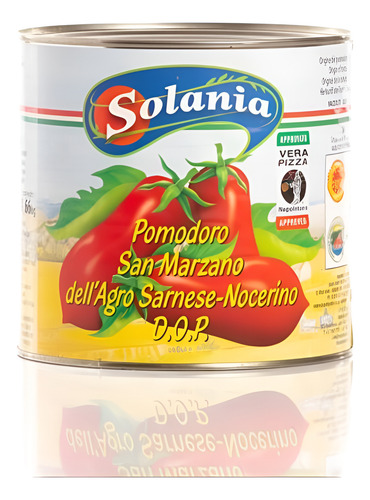 Tomate Pomodori Pelati San Marzano Dop 800g - Solania