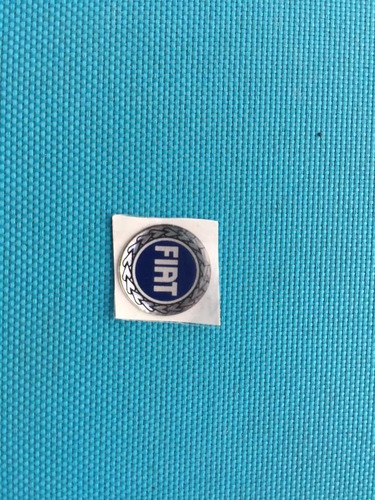 Emblemas/adesivos Chave Canivete Logo Fiat Azul 14 Mm(1,4cm)