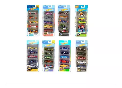 5 Carrinhos Hot Wheels Original Colecionar Mattel Corrida