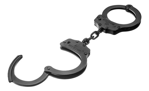 Algemas Policial Profissional Aço Carbono- Invictus Cor Preto