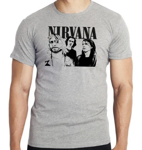 Camiseta Infantil Kids Nirvana Banda Kurt Cobain Rock Musica