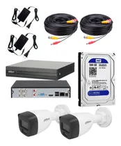 Comprar Kit 2 Cámaras Seguridad + Dvr Dahua 4ch+ Disco 500gb