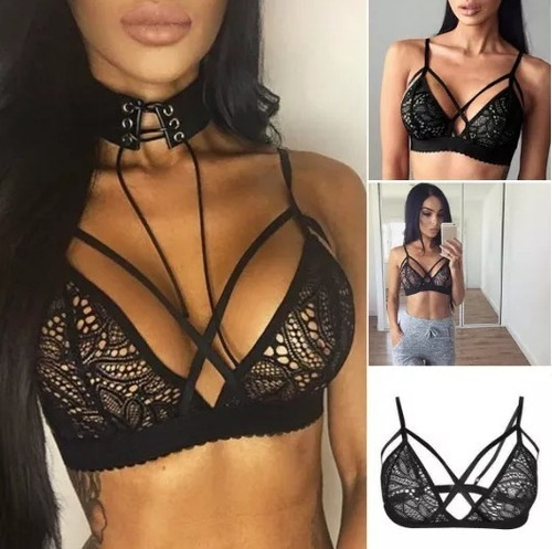 Bralette Bralet Lencería Sexy Sujetador Bra Top Encaje