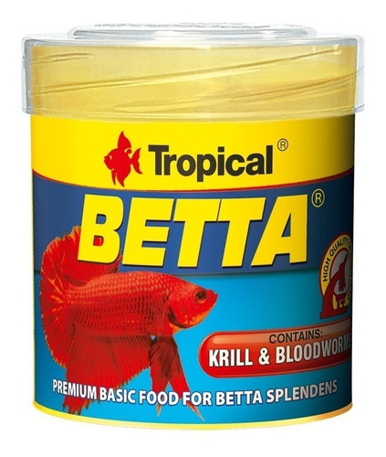 Alimento Tropical Betta 15 Gr ( Contiene Krill & Bloodworms)