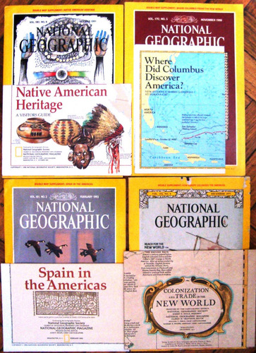 Mapa Nat Geo Colon Descubrimiento Primeros Viajes America
