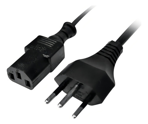 Cabo Força Energia 120 Cm Fonte Xbox Notebook Pc Impressora 127/220V