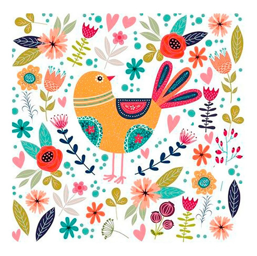 Imagen 3 de 7 de Decoupage Láminas Pájaros Folk