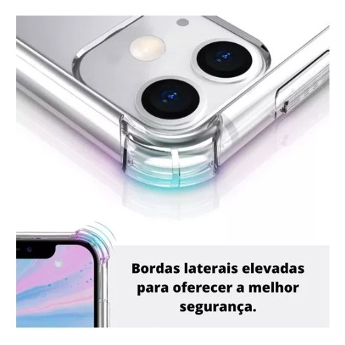 Capa Capinha Anti Shock Para iPhone XR 11 12 13 15 Max