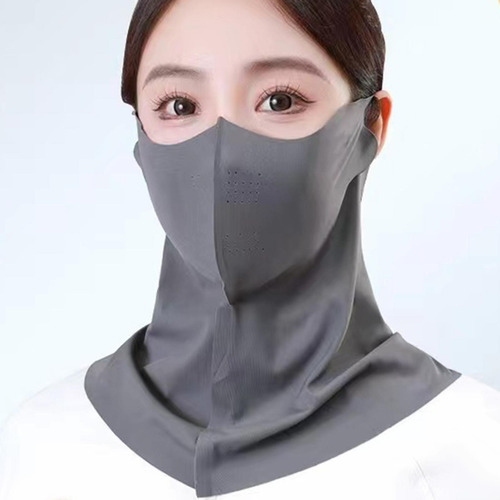 2 Mascarilla De Seda De Hielo Con Gancho Para El Gris Oscuro