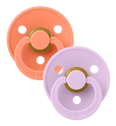 Imagen 7 de 7 de Chupetes Bibs Pacifier Set X2 Unds Libre Bpa Latex Natural