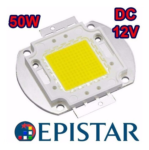Chip Led 50w Epistar 12 Voltios+ Pasta Térmica Powerleds