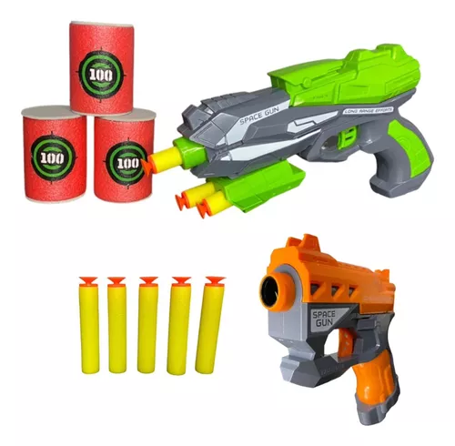 Arminha Brinquedo Lança Dardo Pistola Dino Tipo Nerf Promo - Dupari