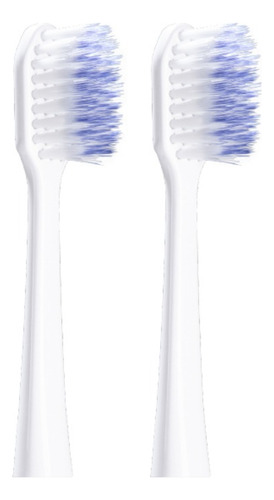 Repuesto X2 Cepillo A Bateria Cerdas Suave Gum Sonic Power Color Blanco