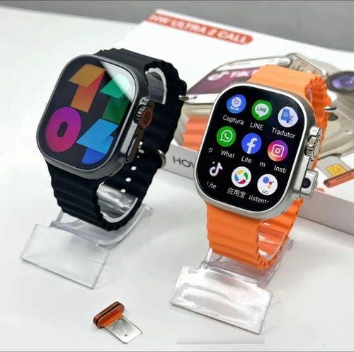 Relógio Smartwatch Android 5g Duas Câmeras Chip Wi-fi 64gb Prata . . .