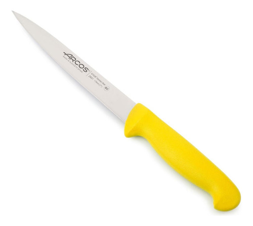 Cuchillo Carnicero Arcos Fileteador Lenguado 17cm Amarillo