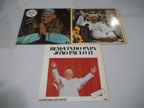 Lp Vinil -  Papa João Paulo Ii - 3 Discos Catolicos