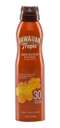 Aceite Hawaiian Tropic  Zanahoria Filtro Solar Spray Fps30