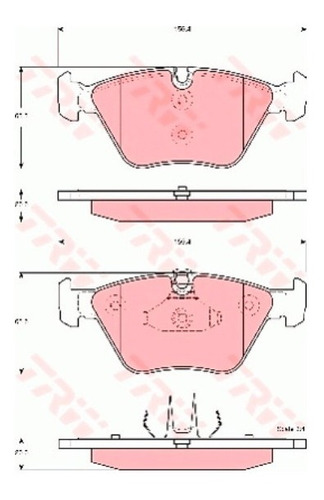 Pastilhas De Freio Diant. Para Bmw M3 Coupe 2000-2007 (e46)