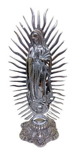 Virgen De Pewter  45 Cm 