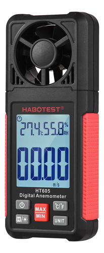 Anemómetro Termómetro Habotest Ht605 Lcd Digital De Mano