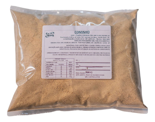 Cominho Em Po Puro 500g