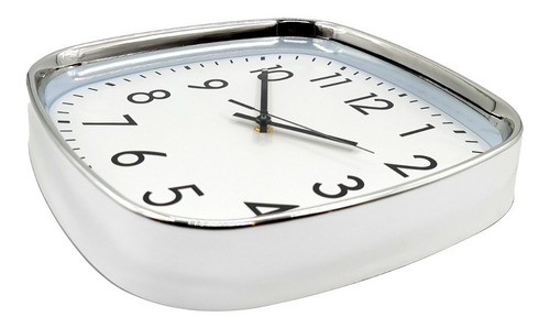Imagen 2 de 2 de Reloj Pared Mural Cuadrado 31cm Pvc