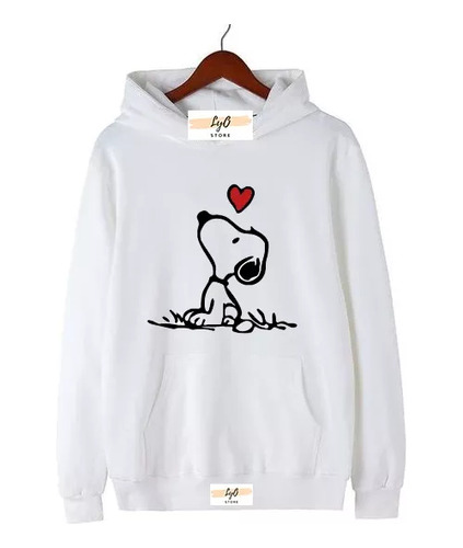 Buzo Canguro Blanco - Snoopy - Unisex