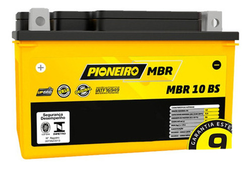 Bateria De Hornet R1 R6 Cbr Cb 1000 R Mt 07 09 8,6ah Mbr10bs