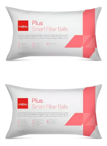 Pack 2 Almohadas Rosen Fibra Balls Plus 50 X 90 Cm