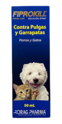 Spray Anti Pulgas/garrapatas 50 Ml Fiprokil