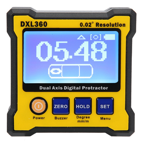 Inclinómetro Electrónico De Doble Eje Digital Protractor Dxl