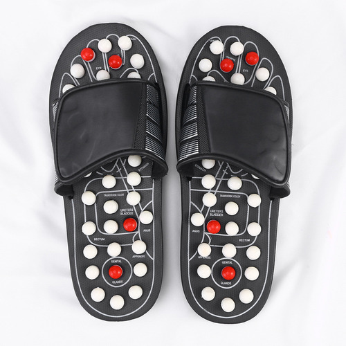 Sandalias De Masaje Reflejo Para Relajar Los Pies, Color Neg