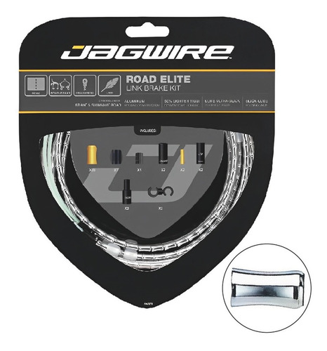 Kit De Cable De Freno Jagwire Road Elite Plateado