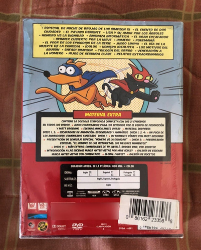 Dvd Los Simpsons, Doceava Temporada (edición De Colección). (Usado)