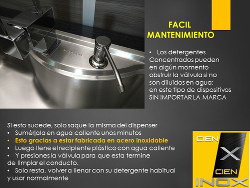 Dosificador Detergente Premium 100 % Acero Inoxidable-carga Superior -apto Johnson -mi Pileta Marcas + Envio + 6 Cuotas